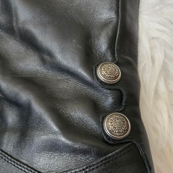 ARTURO CHIANG Black Leather Knee High Riding Boots Women's Size 9.5M - Picture 2 of 11